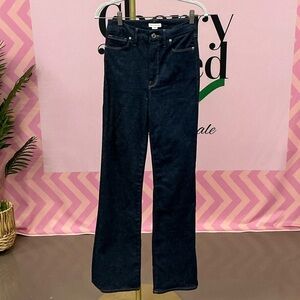 Good American Dark Indigo Flare Jeans